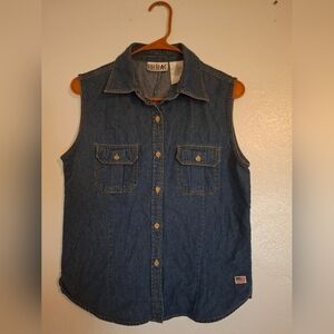 Vintage Jean Tank Button Down